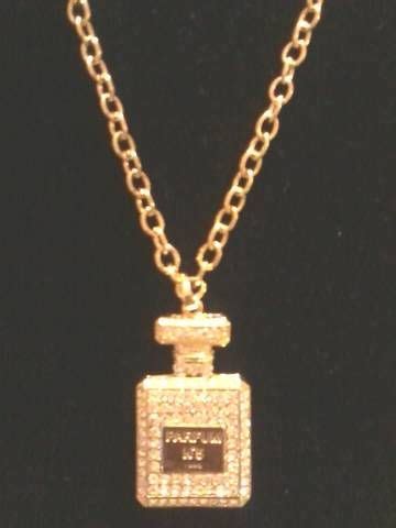 chanel no 5 bottle necklace